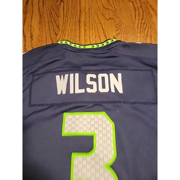 Nike Seattle Seahawks Russell Wilson #3 NFL Football Jersey Youth Size L 14-16 - Picture 11 of 13